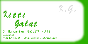 kitti galat business card